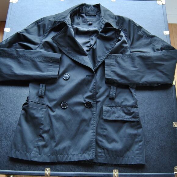 Express Design Studio Medium Black Button Up Pea Coat - Picture 1 of 5